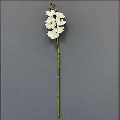 GALHO DE ORQUIDEA SIL 7 BRANCO (toque real)