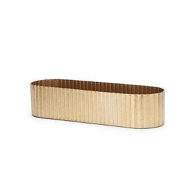 CACHEPOT EM METAL DOURADO  9X12X40CM