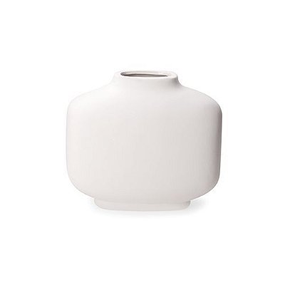 VASO EM CERAMICA BRANCO 18X9.5X21CM
