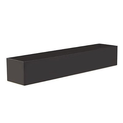 CACHEPOT PRETO EM METAL 10X12X80.5CM
