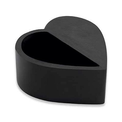 CACHEPOT CORACAO PRETO EM CIMENTO