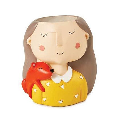 VASO MENINA DE POLIRESINA 8.5X7.5X10CM