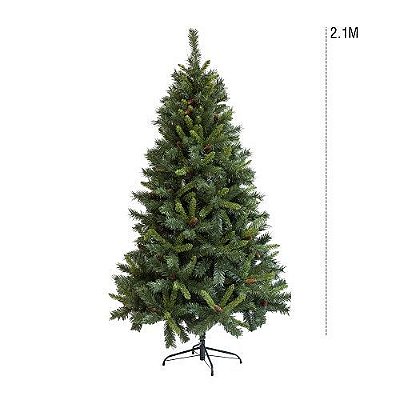 ARVORE DE NATAL LUXEMBURGO C/PINHA 2.10M 1196 GALHOS