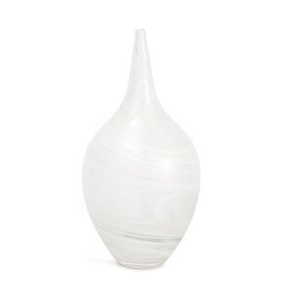 VASO EM VIDRO OFF WHITE 37.5X18.5X18.5CM