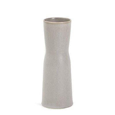 VASO EM CERAMICA CINZA 46X13X13CM