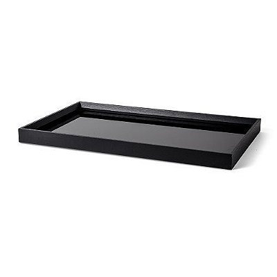 BANDEJA EM MDF COM VIDRO 3x45x27CM
