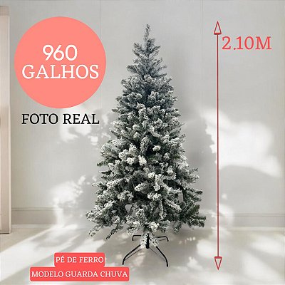 ARVORE NATAL NEVADA POLO NORTE 210CM