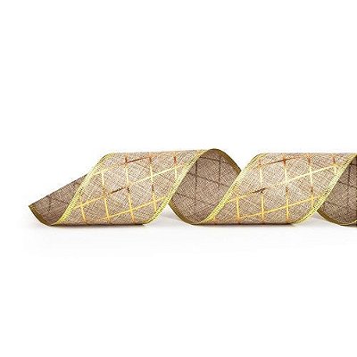 FITA ARAMADA OURO 6.3CM X 9.14M