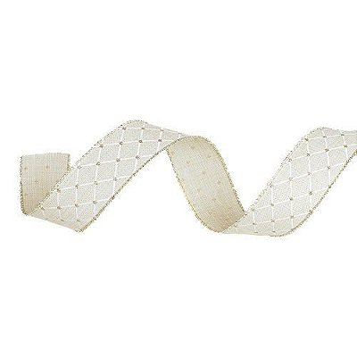 FITA ARAMADA LOSANGO BEGE 3.8X914CM