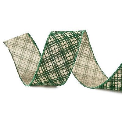 FITA ARAMADA XADREZ VRD/BCO 6.3X914CM