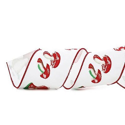 FITA ARAMADA BORDADA COGUMELO PREMIUM 10CM X 4.57M