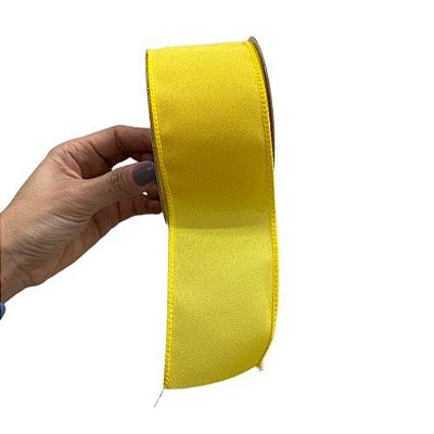 FITA NATALINA AMARELA 6.3CM X 9.14M