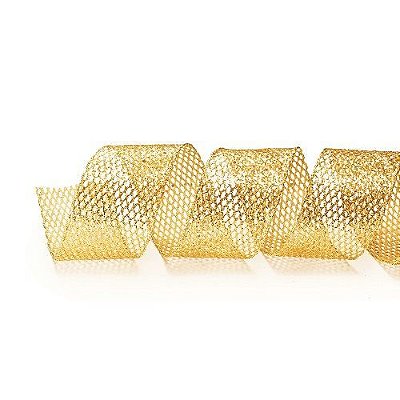 FITA TELA OURO 6.3CM X 9.14m