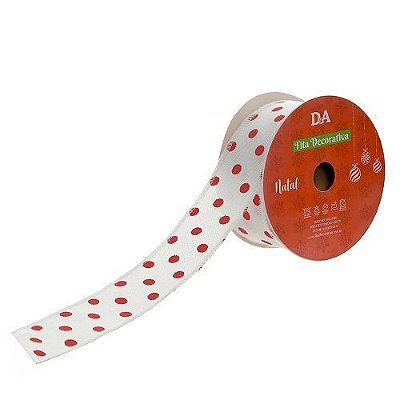 FITA ARAMADA LINHO BRANCO POA 3.8Cm x 9.14M