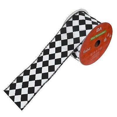 FITA ARAMADA LINHO PRETO 6.3CMX9.14M