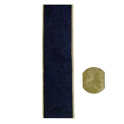 FITA NATALINA AZUL MARINHO 9.14M X 6.3CM