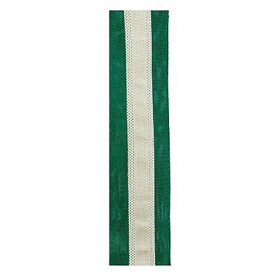 FITA NATALINA VERDE BEGE 9.14M X 6.3CM