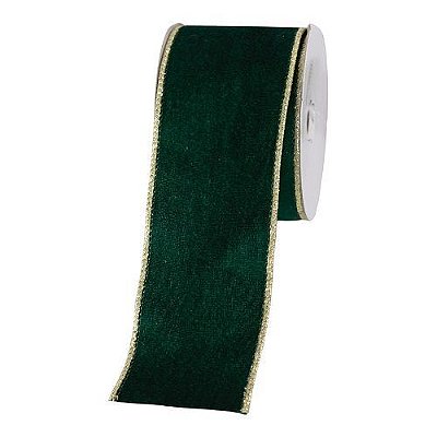 FITA NATALINA VERDE DOURADO 9.14M X 6.3CM