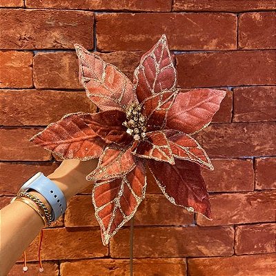POINSETIA VELUDO ROSE 30CM