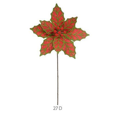 H.BICO PAPAGAIO VERMELHO E VERDE 62CM