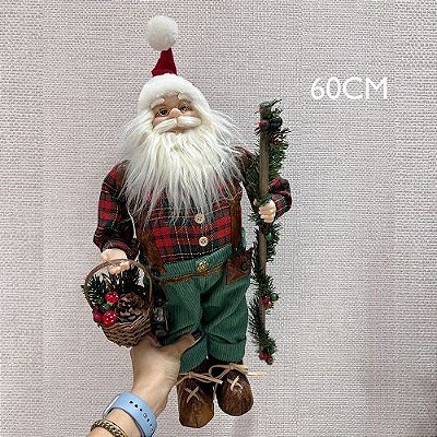 PAPAI NOEL COM CESTO 60CM