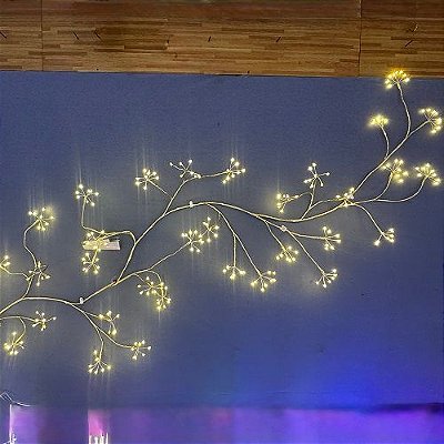 CORDAO GALHO 288 LEDS BIVOLT WARM 10F 2M