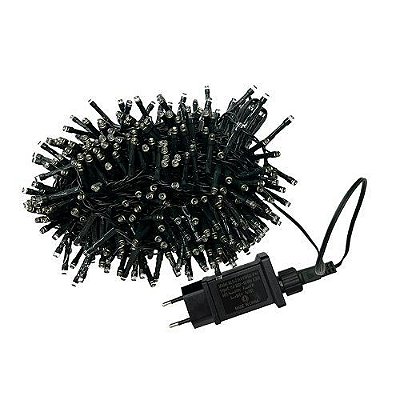 CORDAO 500L FIXA COM SOTROBINHOS FIO VRD LED CLA BIVOLT 10M