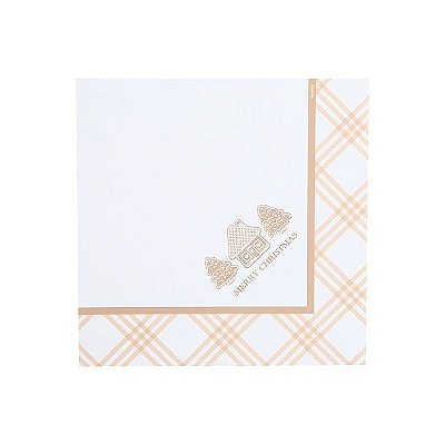 GUARDANAPO PAPEL BRANCOE CREME 33CM