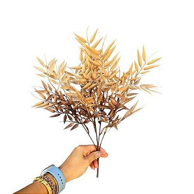 BUQUE DE FOLHA BAMBU OUTONO 40CM