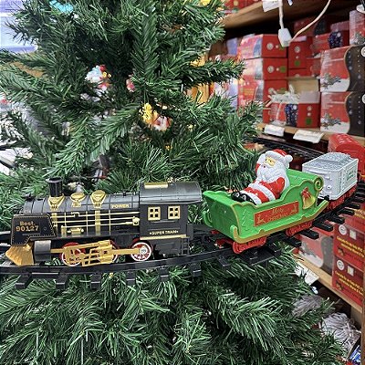 TREM NATALINO PARA ARV NATAL COM LUZ E MUSICA