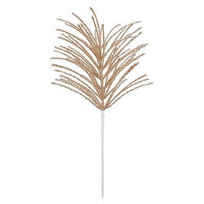 HASTE NATALINA C/ GLITTER ROSE GOLD 64CM