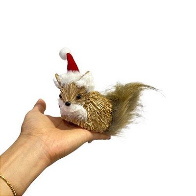 PENDENTE RATINHO C/ GORRO 10CM