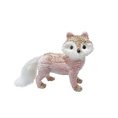 RAPOSA EM PE ROSA DELUXE 17X28CM