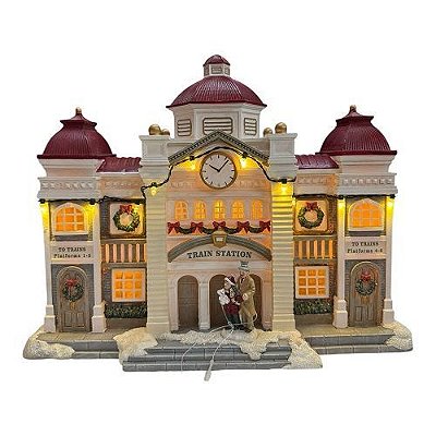 CENARIO CASA NATALINA MUSICAL COM LUZ 31CM