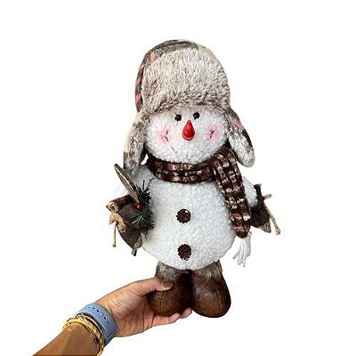 BONECO DE NEVE DECORATIVO
