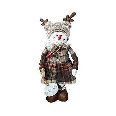 BONECO DE NEVE DECORATIVO