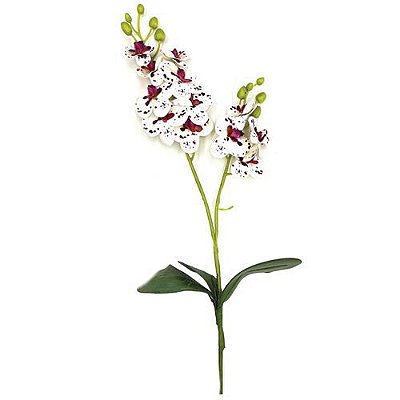 MINI ORQUIDEA COM FOLHA 3D 55CM SORTIDO