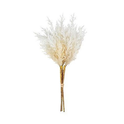 RAMALHETE FOLHAGEM SECA X3 37 CM