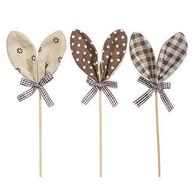 PASCOA ORELHA PICK COELHO SORTIDO 25CM