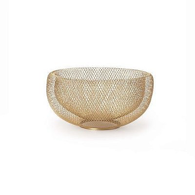 CENTRO DE MESA EM METAL 14x29X29 CM