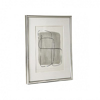 PORTA-RETRATO PRATA 27.5x22.5x1.5CM