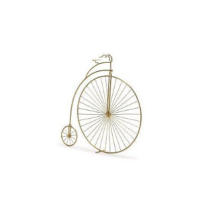 ESCULTURA BICICLETA EM METAL 40x43x0.5CM