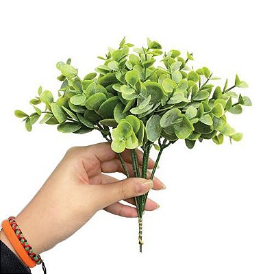 PICK DE EUCALIPTO FLOCADO X6 22CM