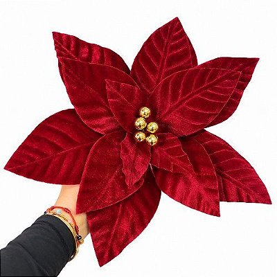 POINSETIA VERMELHA NATALINA 25CM