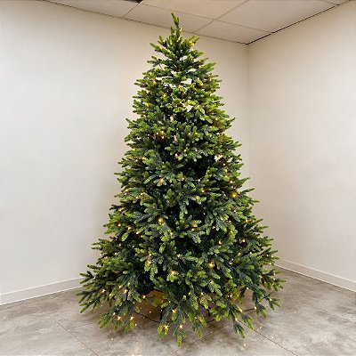 ARVORE NATALINA 240CM 1953 GALHOS 600 LEDS GALHO SILICONADO
