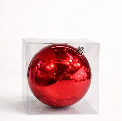 BOLA DE NATAL VERMELHA 20CM X1