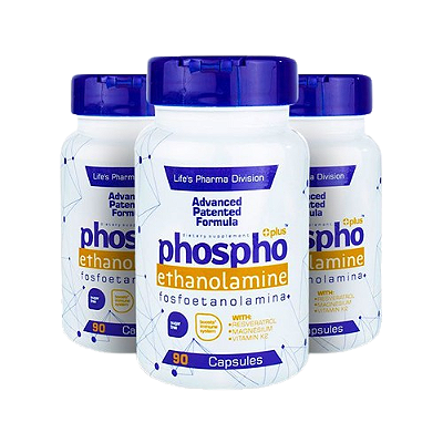 Fosfoetanolamina Plus - 90 Capsulas | Kit 3 Frascos