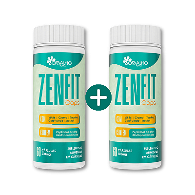 ZenFit Caps – Suplemento Natural com 120 Cápsulas | Kit 1 Leve 2