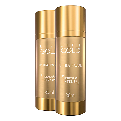 Lift Gold - Sérum Facial | Rejuvenescimento - Kit com 2 Frascos