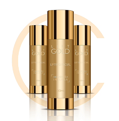 Lift Gold – Sérum Facial Rejuvenescedor | Kit 3 Frascos